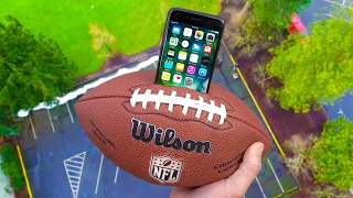 Can iPhone 7 Survive 100 FT Drop Test inside Football NFL Super Bowl Episode [upl. by Aihtak]