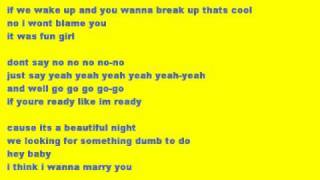 Marry you  Glee Cast Lyrics [upl. by Sammie718]