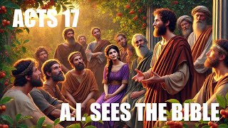 Paul amp The Unknown God  Acts 17  AI SEES THE BIBLE  Holy Bible Reading Illustrated using AI [upl. by Ilera]