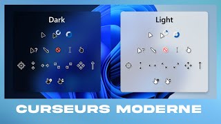 TUTO AVOIR DES CURSEURS MODERNE WINDOWS 1011 2022 [upl. by Neufer]