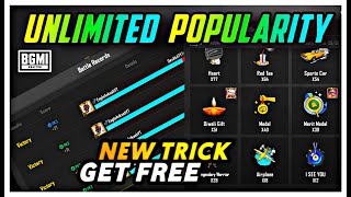 BGMI UNLIMITED POPULARITY EASY TRICK  HOW TO WIN POPULARITY BATTLE IN BGMI EASILY  FREE POPULARITY [upl. by Allicirp]