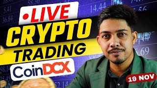 🔴CRYPTO LIVE TRADING 1 NOV ZERO Brokerage btclivetrading Coin DCX [upl. by Capwell]