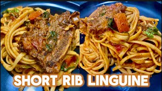 Flavorful Short Rib Linguine Pasta  Simple Dinner Recipe [upl. by Dorraj]