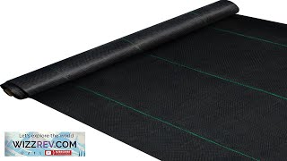 VEVOR 3FTx300FT Premium Weed Barrier Fabric Heavy Duty 32OZ Woven Weed Control Review [upl. by Rovelli319]