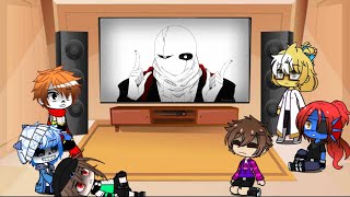 Undertale reacts to Gaster memes and Entry Number 17 [upl. by Aniwde]