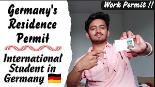 Getting Germanys Residence Permit  Aufenthaltstitel  Student Work Permit  Vlog  14  Hindi [upl. by Goddart809]