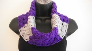 how to crochet cowl for beginners [upl. by Enyamrahc]