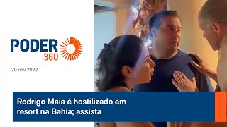 Rodrigo Maia é hostilizado em resort na Bahia assista [upl. by Nitza345]