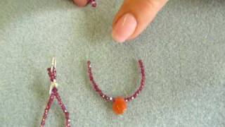 Beading Tutorial from TurquoiseStringBeads  How to Make Loop Earrings [upl. by Bergstrom]