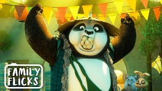 Po Meets His Real Dad  Kung Fu Panda 3 2016  Family Flicks [upl. by Lorant]