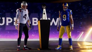 RAMS AND PATRIOTS DEFENSES BATTLE IT OUT TO SEE WHO WILL TAKE HOME SUPER BOWL 36 IN MADDEN 24 [upl. by Neleh]