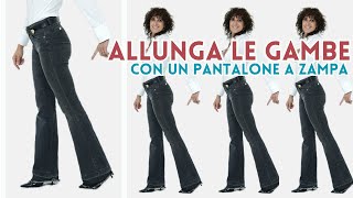 💥ALLUNGA LE GAMBE con un pantalone a ZAMPA [upl. by Whall]