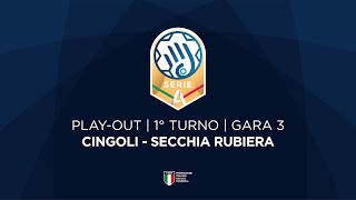 Serie A Gold Playout  1° turno  G3  CINGOLI  SECCHIA RUBIERA [upl. by Verene]