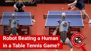 FACT CHECK Viral Video Shows a Robot Beating a Human in Table Tennis [upl. by Rog520]