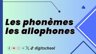 les phonèmes et les allophones [upl. by Einnalem]