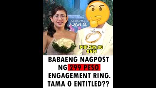 The Shocking Truth About a 299 Peso Engagement Ring [upl. by Rojam]