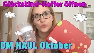 DM HAUL Oktober 2016 amp Glückskind Koffer Unboxing  Lisi Schnisi [upl. by Alaaj]