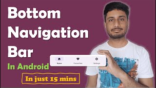 Bottom Navigation Bar in Android in just 15 minutes [upl. by Ahsimit560]