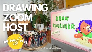 The August Dailyish Vlog 009  Hosting a Drawing Zoom  An Illustration Vlog [upl. by Bram]