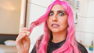 DYING MY HAIR PINK PERMANENTLY AND SURPRISING MY FAMILY [upl. by Nakre747]