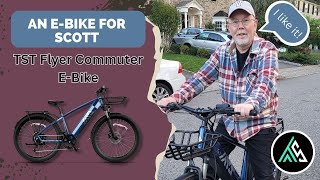 An EBike for Scott  TST Flyer 275quot Commuter Convenience Electric Bike [upl. by Hsirahc]