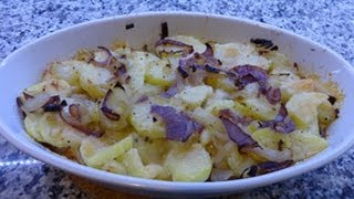 Tortino di patate e cipolle al forno ricetta vegetariana [upl. by Anderegg]