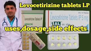 Levocetirizine tablets usesdosage side effect in hindiasmedico [upl. by Wileen]