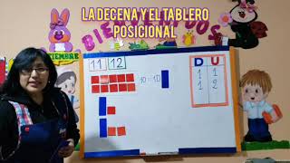 La decena y el tablero posicional para niños [upl. by Yeargain]