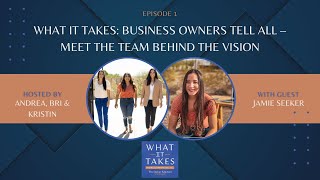 Episode 1 What It Takes Business Owners Tell All – Meet the Team Behind the Vision [upl. by Rolecnahc]