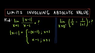 ❖ Limits Involving Absolute Value ❖ [upl. by Joanie]