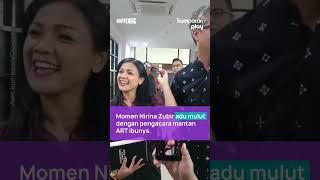 Momen ekcok Nirina Zubir dan pengacara mantan ART ibunya [upl. by Arrej741]