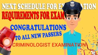 SCHEDULE FOR CRIMINOLOGIST EXAM 2023  REQUIREMENTS TO TAKE THE EXAM FOR CRIMINOLOGIST [upl. by Rae]