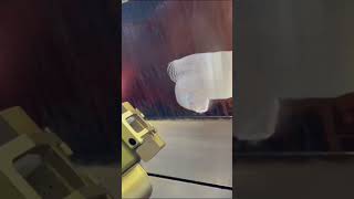 Laser cleaning of oil stains on stainless steel [upl. by Adlev]