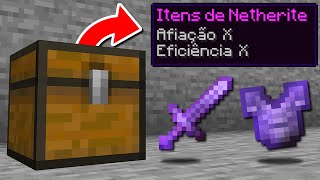 minecraft mas TODOS OS BAÚS TEM ITENS OP [upl. by Dincolo]