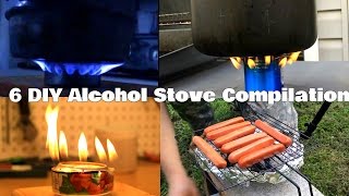 6 DIY Alcohol Stove Compilation [upl. by Mitzi]