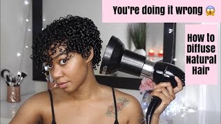 How to Diffuse Natural Hair [upl. by Kirst]