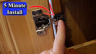 How to Install a Soft Close Door Hinge [upl. by Eleda]