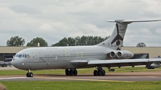 Vickers VC10 C1K Royal Air Force RAF departure RIAT 2012 AirShow [upl. by Derwon629]