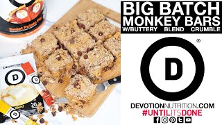 BIG BATCH MONKEY BARS wBUTTERY BLEND CRUMBLE [upl. by Yrem721]