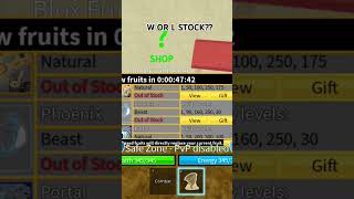 W OR L STOCK viral roblox bloxfruits [upl. by Shimberg]