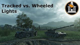 World of Tanks Modern Armor Tracked vs Wheeled Lights [upl. by Iverson320]