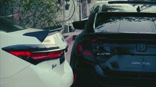 Honda civic modified  black civic cinematic video youtubevideo [upl. by Dorin]