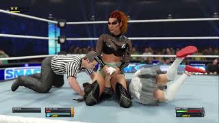 Mei Saint Michele w Sakisama vs Becky Lynch Diapered Divas WWE 2K23 [upl. by Seamus]