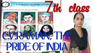 cv raman the pride of india 7th class lesson  ts lessons [upl. by Iret889]