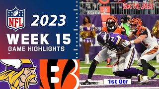 Minnesota Vikings vs Cincinnati Bengals Week 15 FULL GAME 12162023  NFL Highlights Today [upl. by Annayar]