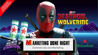 Marketing Done Right Heineken Silver commercial featuring Deadpool amp Wolverine 2024 deadpool [upl. by Ikim]