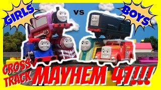 Thomas and Friends  Cross Track Mayhem 47 Trackmaster Competition [upl. by Shuler593]