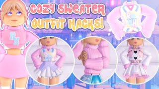 NEW COZY SWEATER Outfit Hacks You Need To Try Royale High [upl. by Lebna]