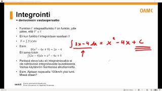 Integraali johdanto [upl. by Ahsienal733]
