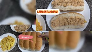 Samoon sandwich recipe😋 easy and tasty recipe trending viralvideo sandwich [upl. by Armil]